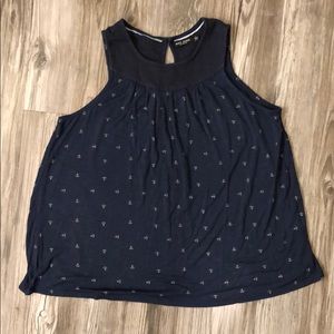 Max Jeans Blue tank top with anchors